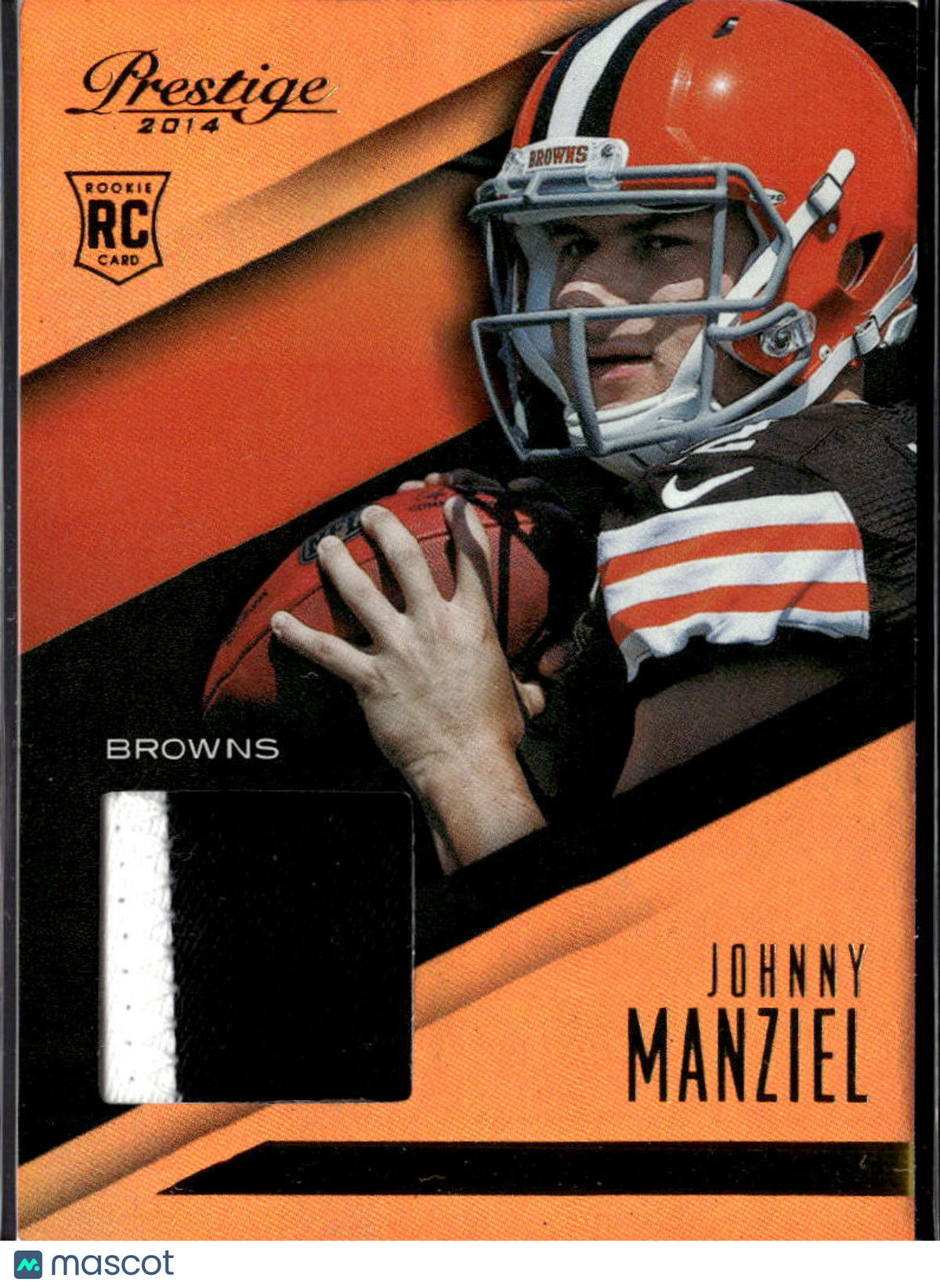Johnny Manziel 2014 Prestige 2 Color Jersey Patch Rookie RC Cleveland Browns