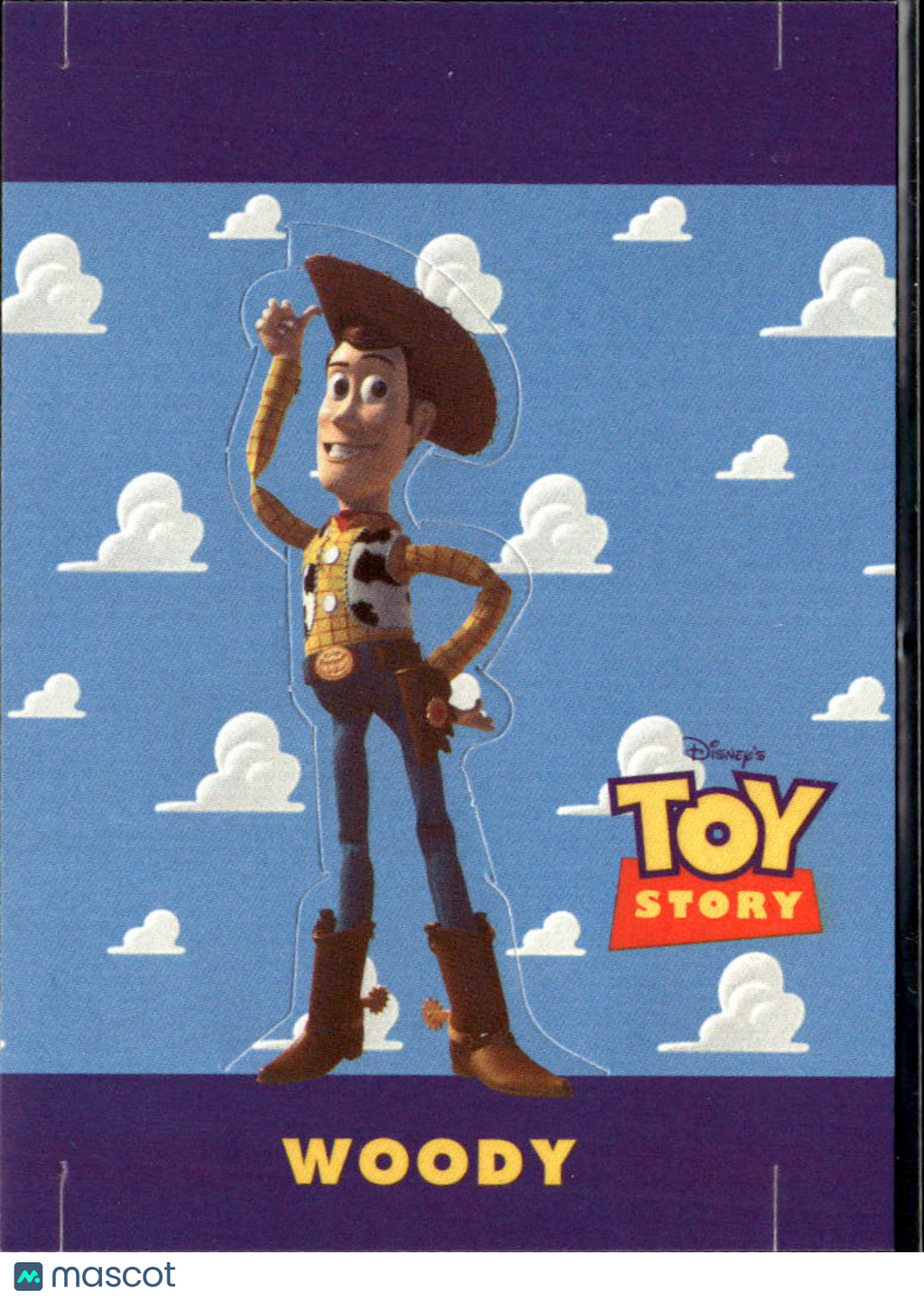 Woody 1995 SkyBox Toy Story Punch-out Rookie RC #61