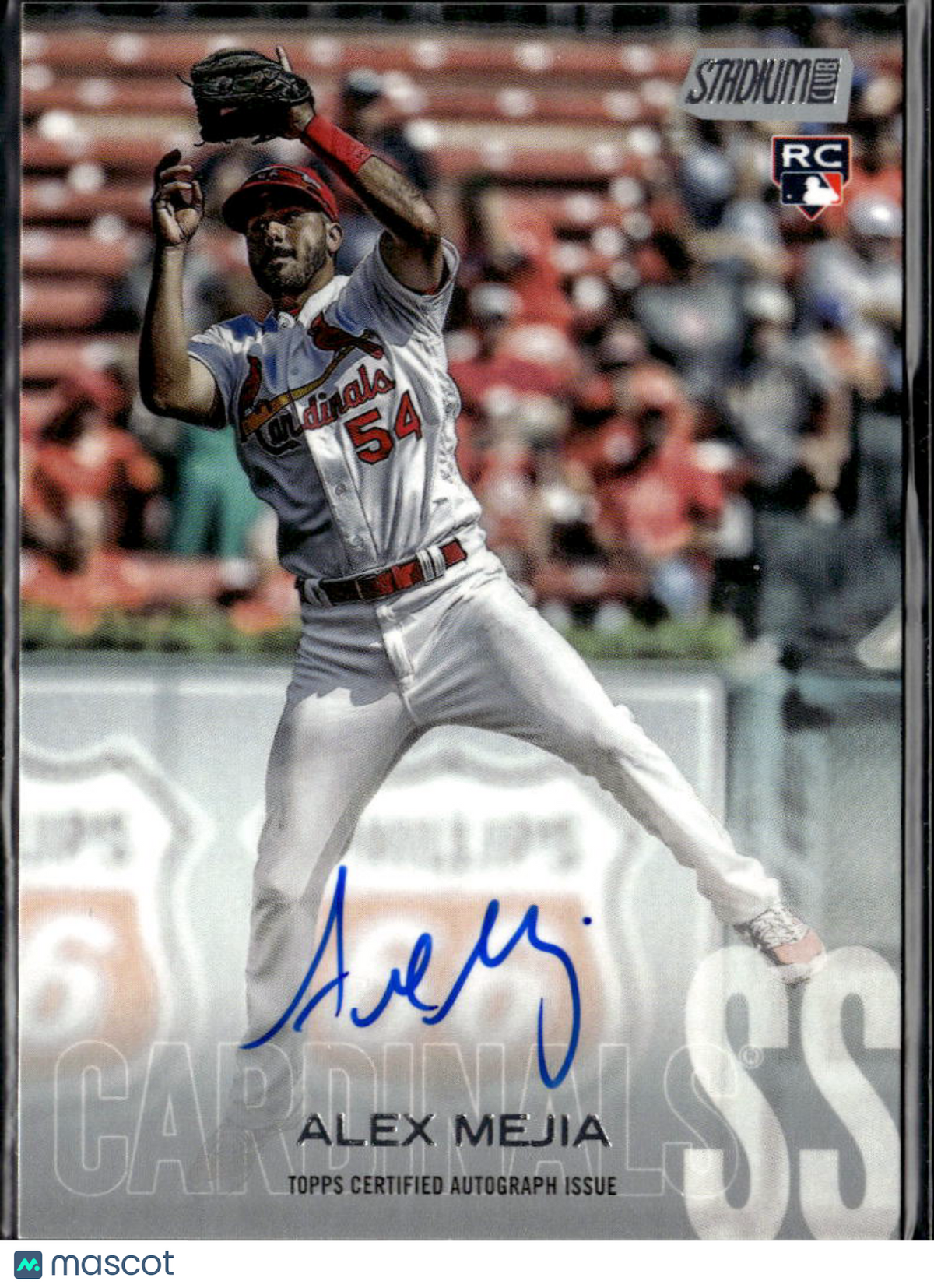 Alex Mejia 2018 Topps Stadium Club RC Auto Autograph RC St. Louis Cardinals