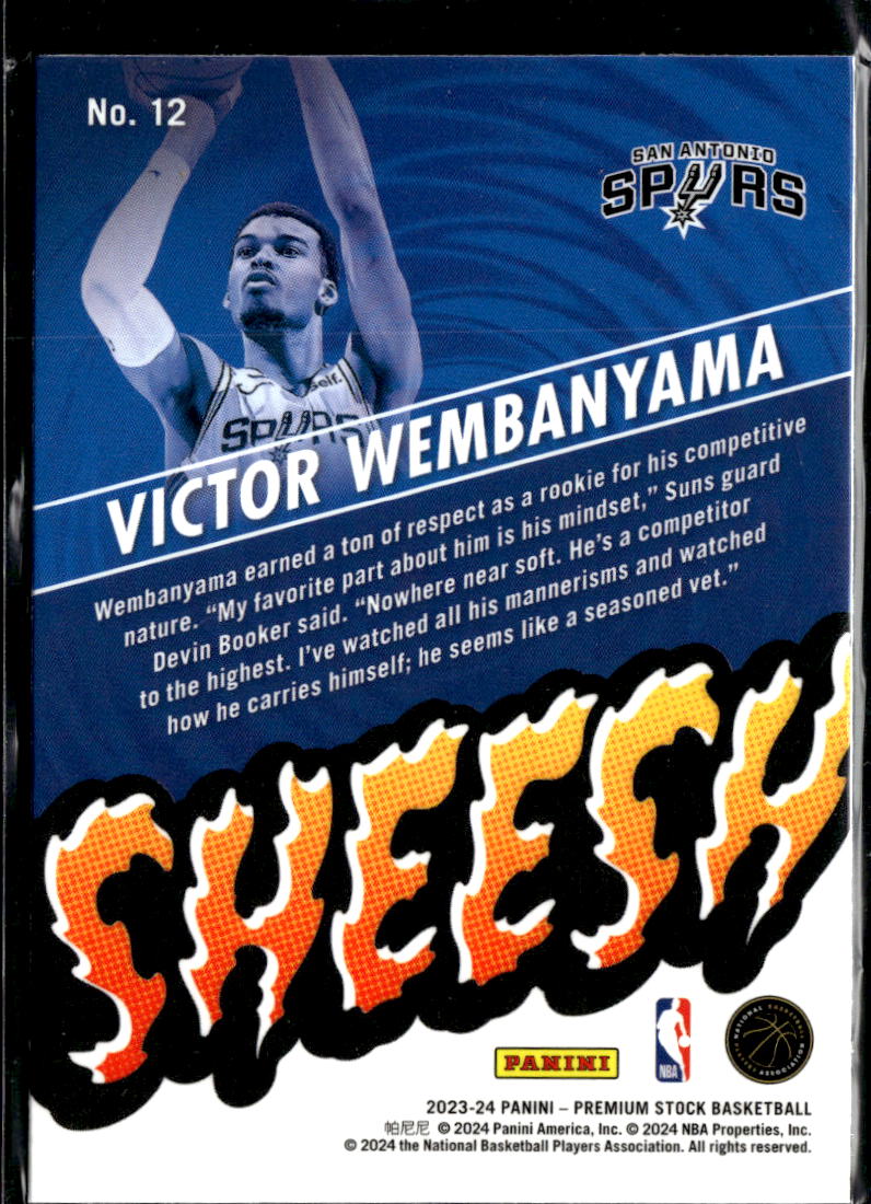 Victor Wembanyama 2023-24 NBA Hoops Sheesh Rookie RC San Antonio Spurs