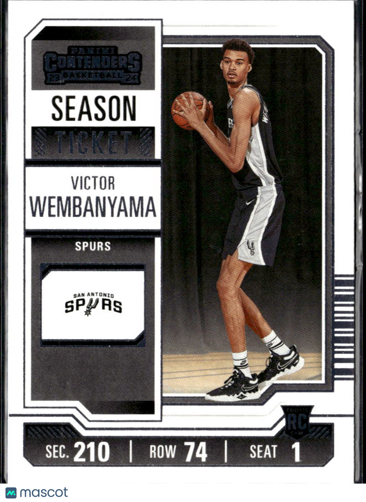Victor Wembanyama 2023-24 Contenders Rookie RC San Antonio Spurs