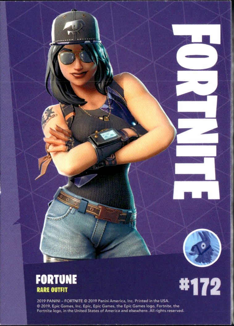 Fortune 2019 Panini Fortnite Rare Outfit HOLO #172
