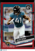 Josh Allen 2023 Optic Red Prizm 69/99 Jacksonville Jaguars