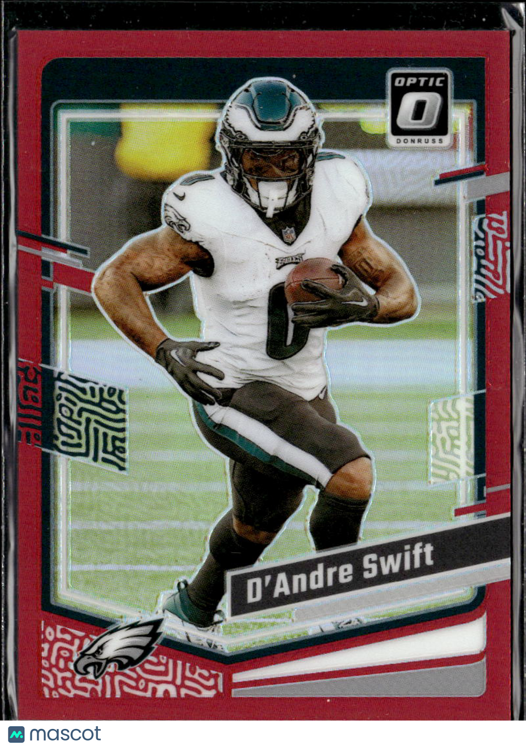 D'Andre Swift 2023 Optic Red Prizm 53/99 Philadelphia Eagles