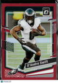 D'Andre Swift 2023 Optic Red Prizm 53/99 Philadelphia Eagles