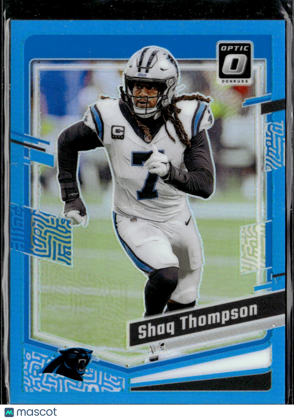 Shaq Thompson 2023 Optic Aqua Prizm 25/299 Carolina Panthers