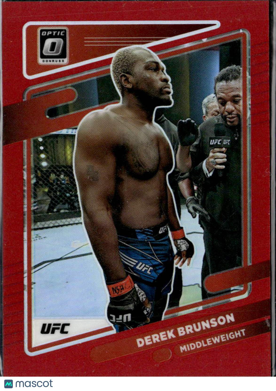 Derek Brunson 2022 Optic UFC Red Prizm 24/199