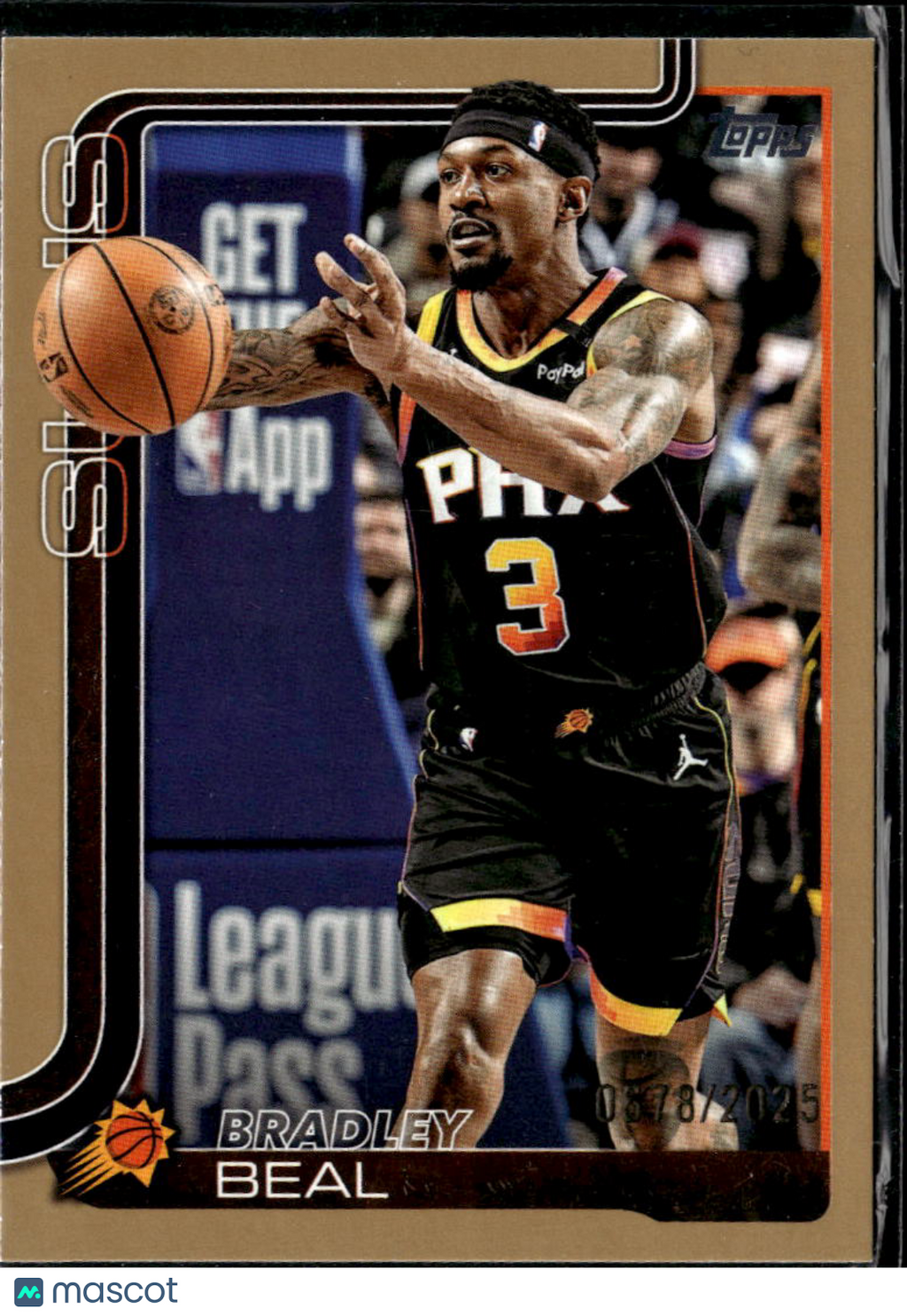 Bradley Beal 2025 Topps 0878/2025 Gold Phoenix Suns