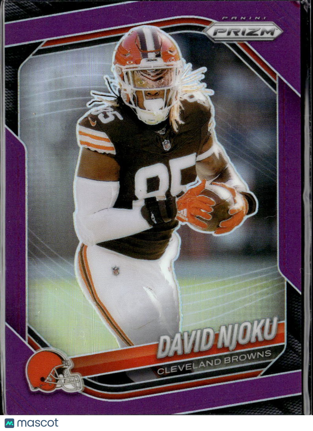 David Njoku 2025 Prizm Purple 105/125 Cleveland Browns
