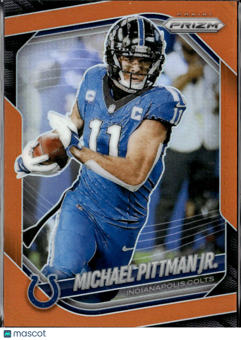 Michael Pittman Jr. 2025 Prizm Orange Prizm 187/249 Indianapolis Colts