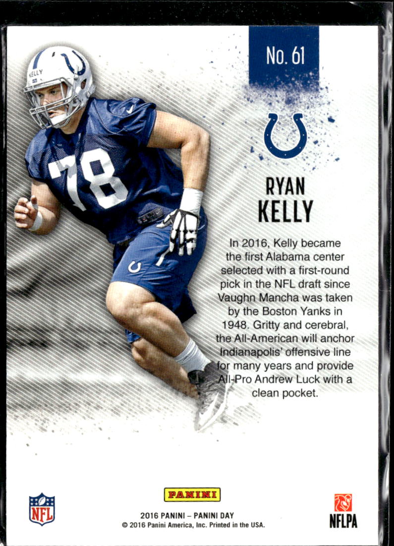 Ryan Kelly 2016 Panini Panini Day Rookie RC 695/699 Indianapolis Colts