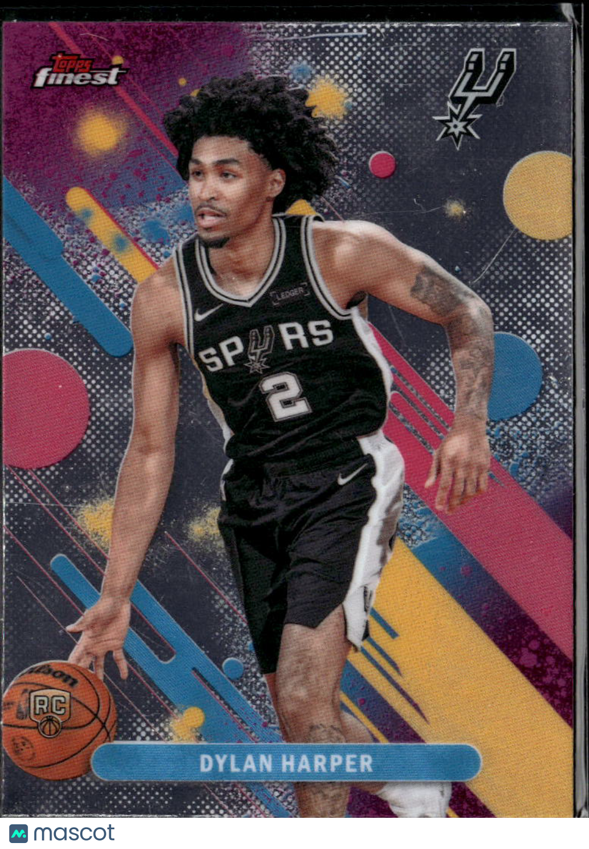 Dylan Harper 2026 Topps Finest Rookie RC San Antonio Spurs