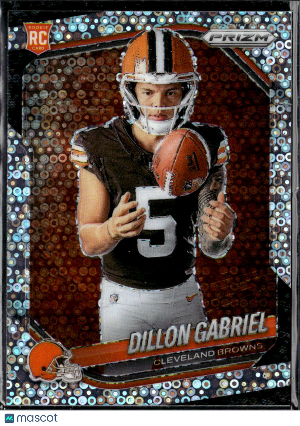 Dillon Gabriel 2025 Prizm Disco Variation Rookie RC Cleveland Browns