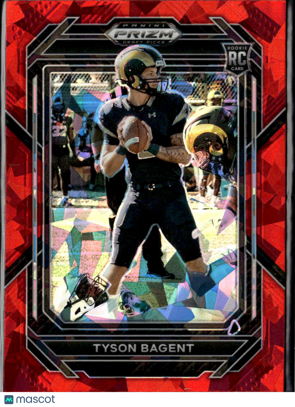 Tyson Bagent 2023 Panini Prizm Draft Picks RC Red Ice Rookie Bears