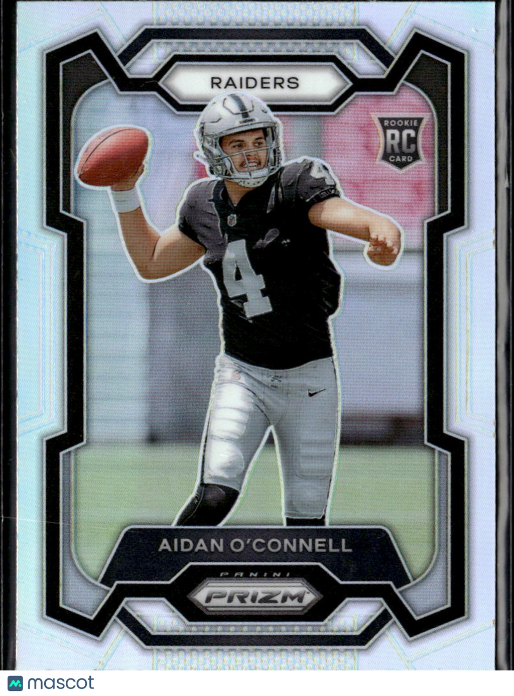 Aidan O'Connell 2023 Panini Prizm Silver Prizm Rookie RC Las Vegas Raiders