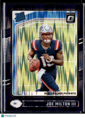 Joe Milton III 2024 Optic Rated Rookie Purple Shock New England Patriots