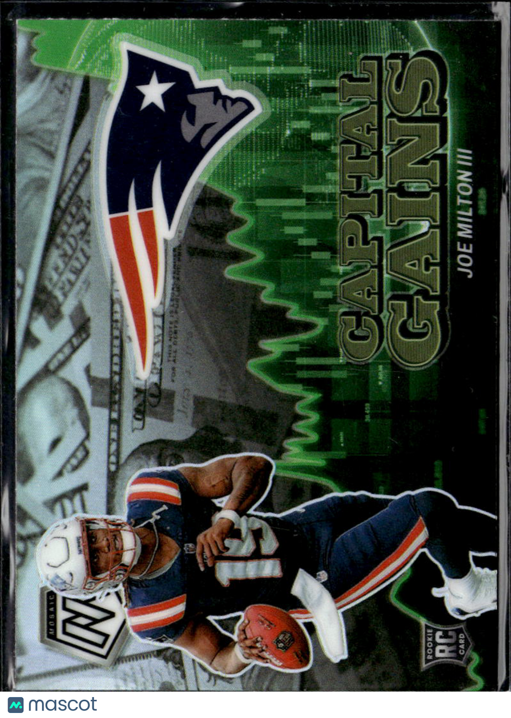 Joe Milton III 2024 Mosaic Capital Gains Rookie RC New England Patriots