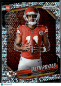 Jalen Royals 2025 Prizm Variation Rookie RC Disco Kansas City Chiefs