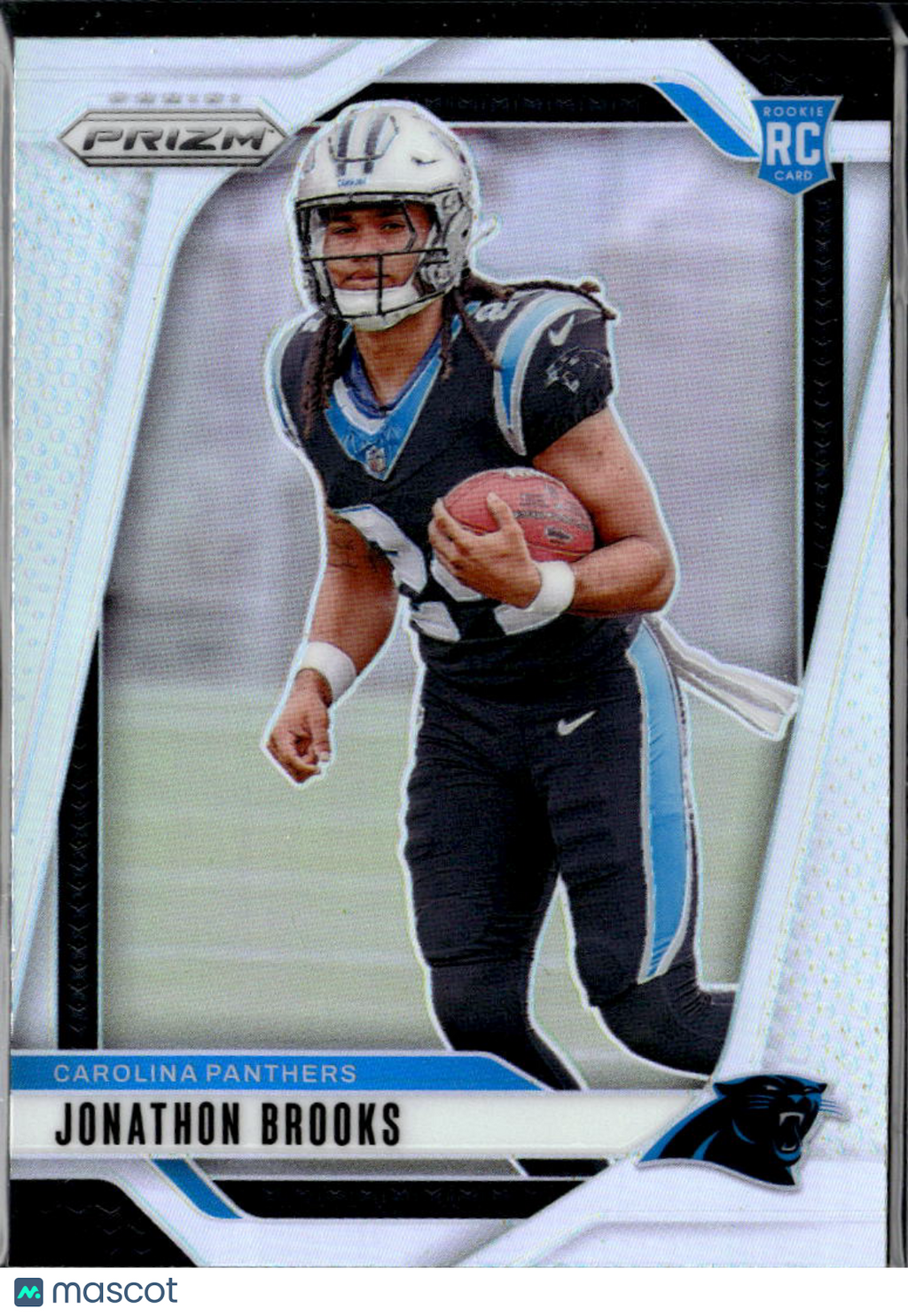 Jonathon Brooks 2024 Prizm Silver Prizm Rookie RC Carolina Panthers