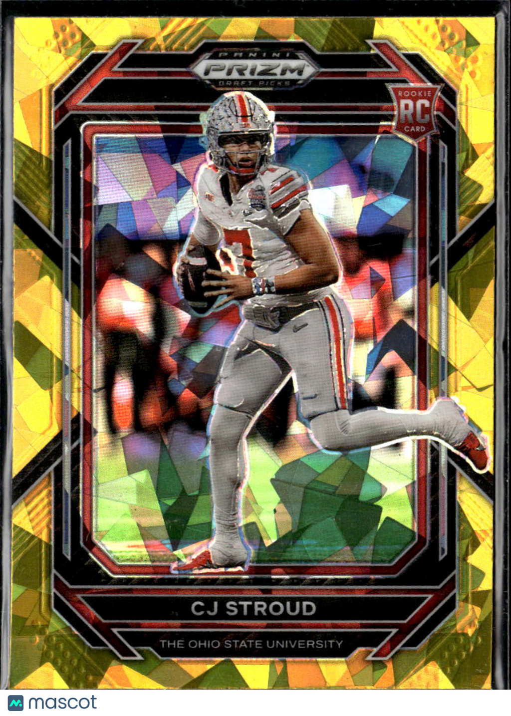 C.J. Stroud 2023 Prizm Draft Picks RC GOLD Ice Ohio State Buckeyes