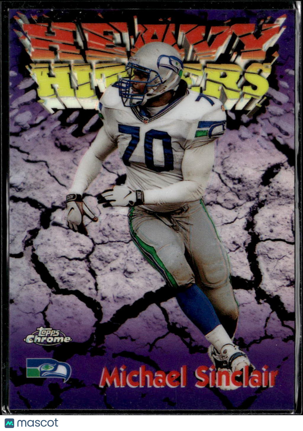 Michael Sinclair 1998 Topps Chrome Heavy Hitters Refractor Seattle Seahawks