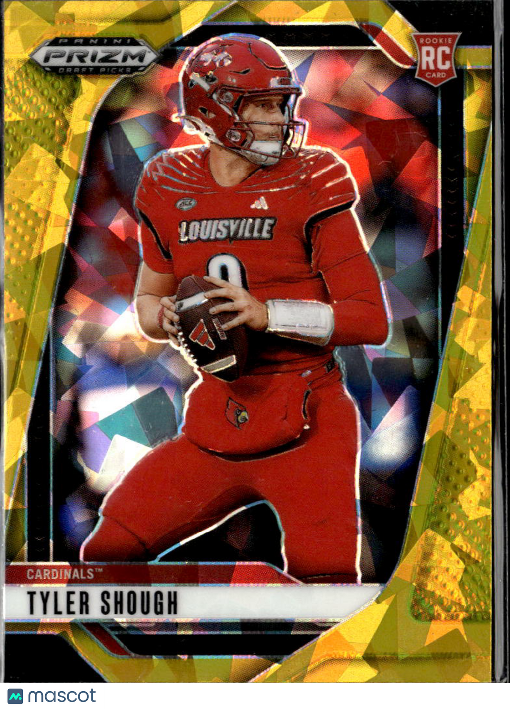 Tyler Shough 2025 Prizm Draft Picks RC Rookie Gold Ice Louisville Saints