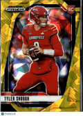 Tyler Shough 2025 Prizm Draft Picks RC Rookie Gold Ice Louisville Saints