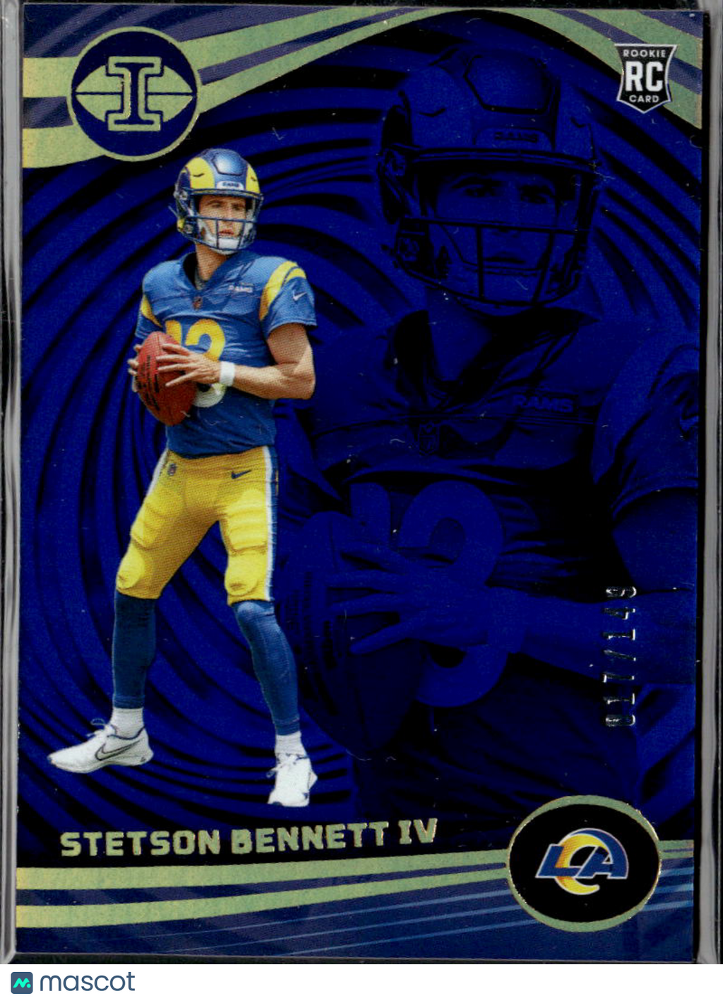 Stetson Bennett IV 2023 Illusions RC Blue Rookie 17/149 Los Angeles Rams