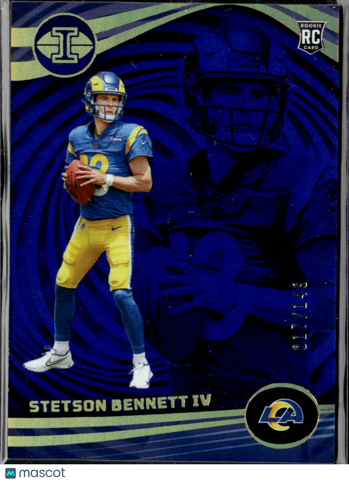 Stetson Bennett IV 2023 Illusions RC Blue Rookie 17/149 Los Angeles Rams