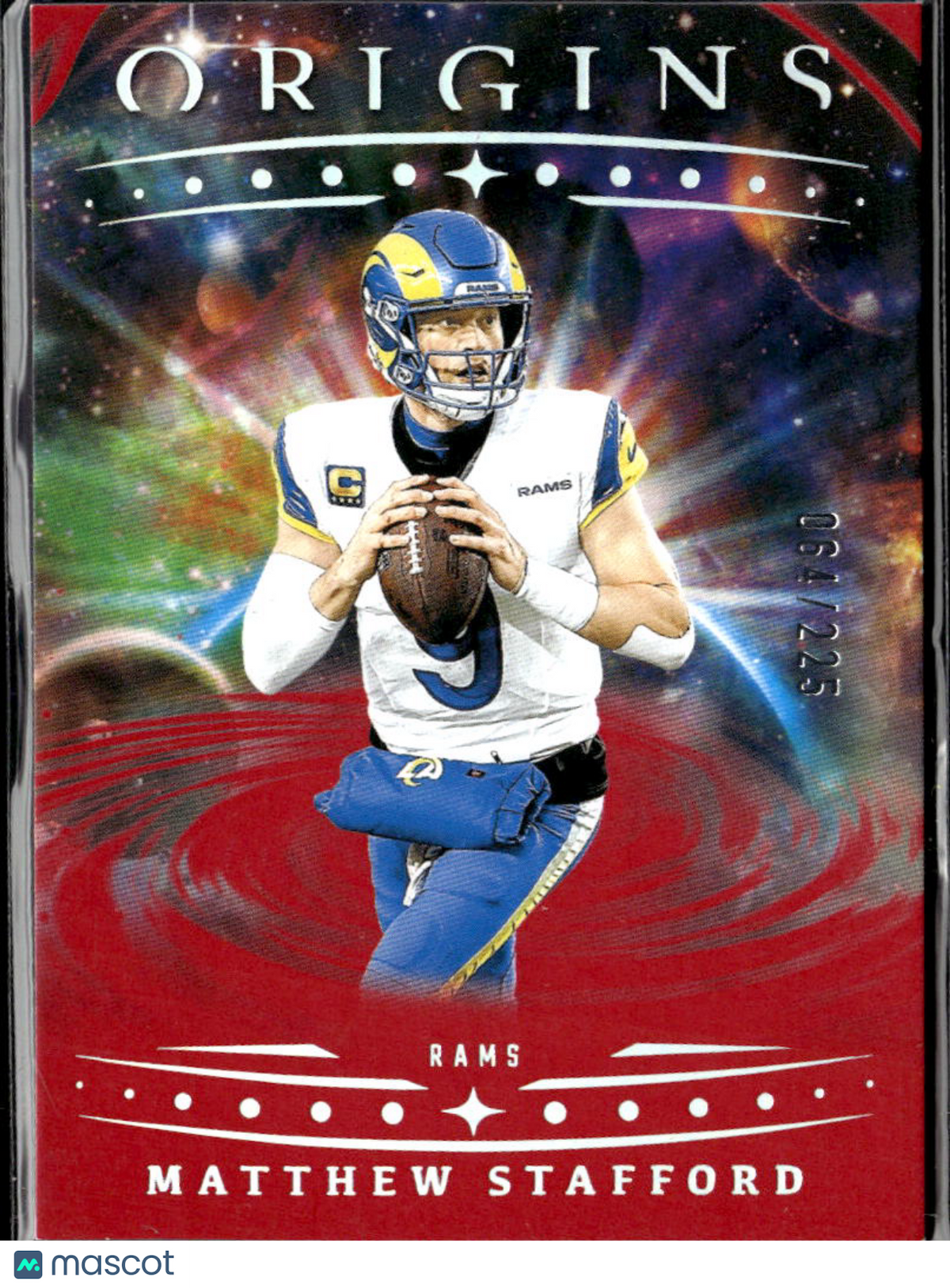 Matthew Stafford 2025 Origins Red 64/225 Los Angeles Rams