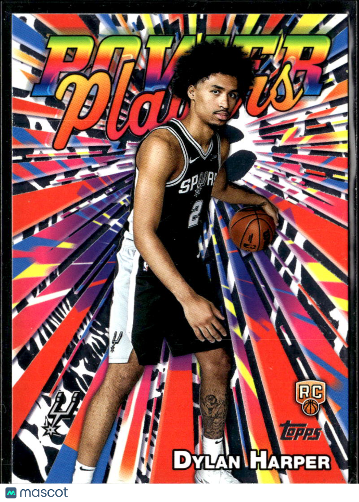 Dylan Harper 2025 Topps Power Players Rookie RC San Antonio Spurs