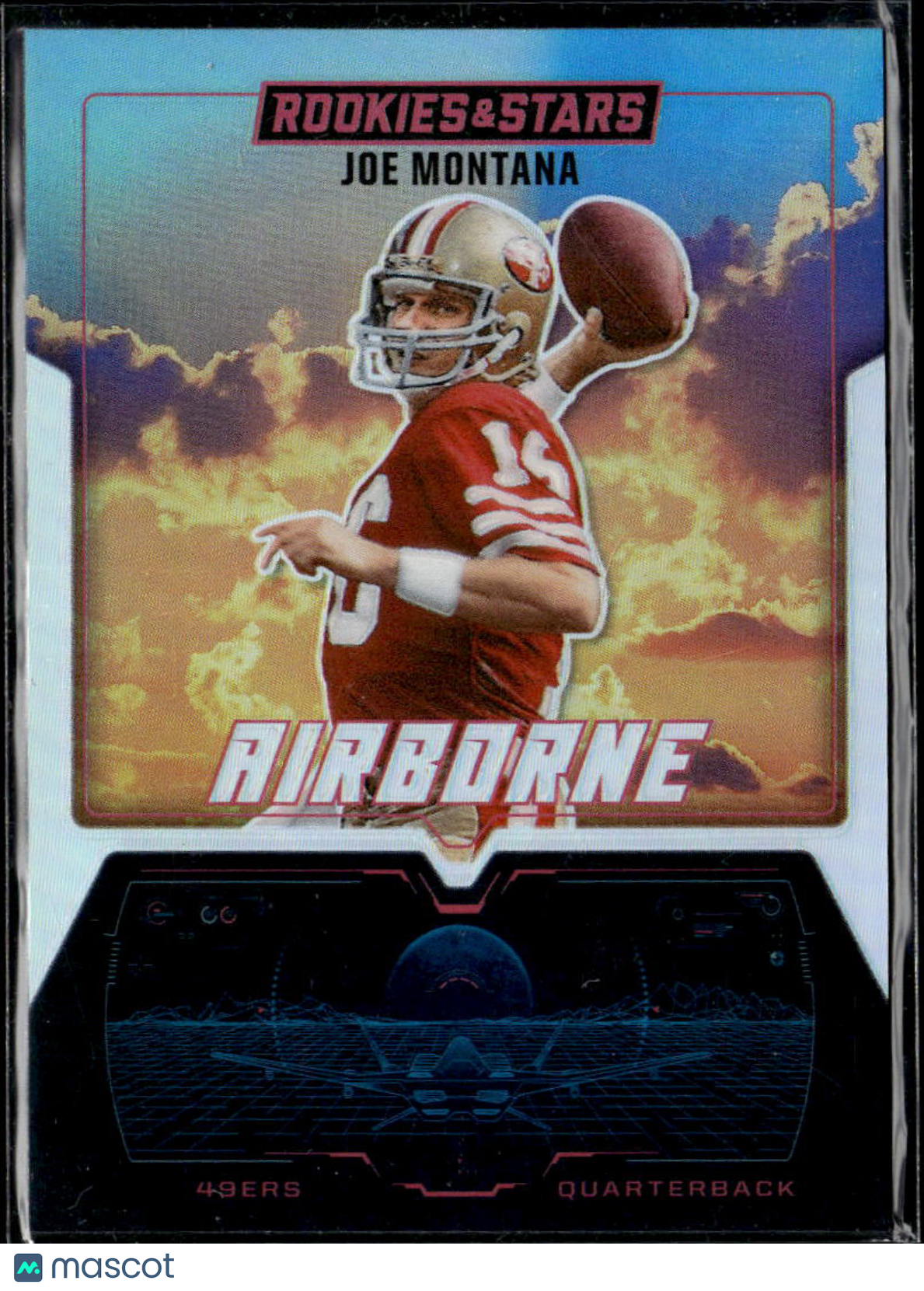 Joe Montana 2025 Rookies & Stars Prizm Airborne Silver San Francisco 49ers