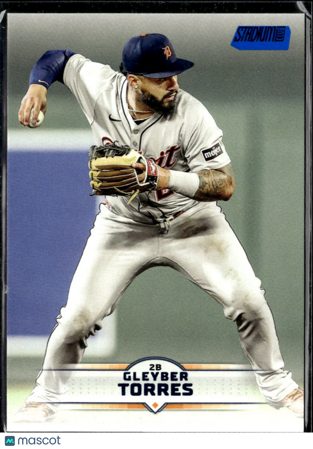 Gleyber Torres 2025 Topps Stadium Club Blue Foil SSP Detroit Tigers