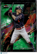Carlos Correa 2024 Topps Finest Green Refractor 50/75 Minnesota Twins