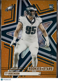 Ty Robinson 2025 Rookies & Stars Orange RC 199/249 Philadelphia Eagles