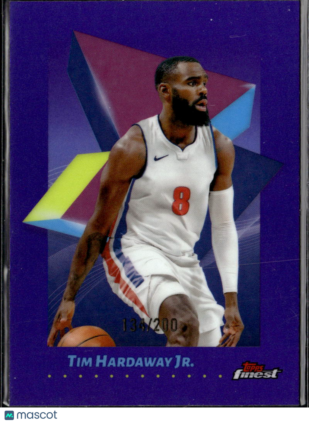 Tim Hardaway Jr. 2025 Topps Finest Purple /200 Detroit Pistons