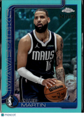 Caleb Martin 2025 Topps Chrome Aqua Refractor 47/199 Dallas Mavericks