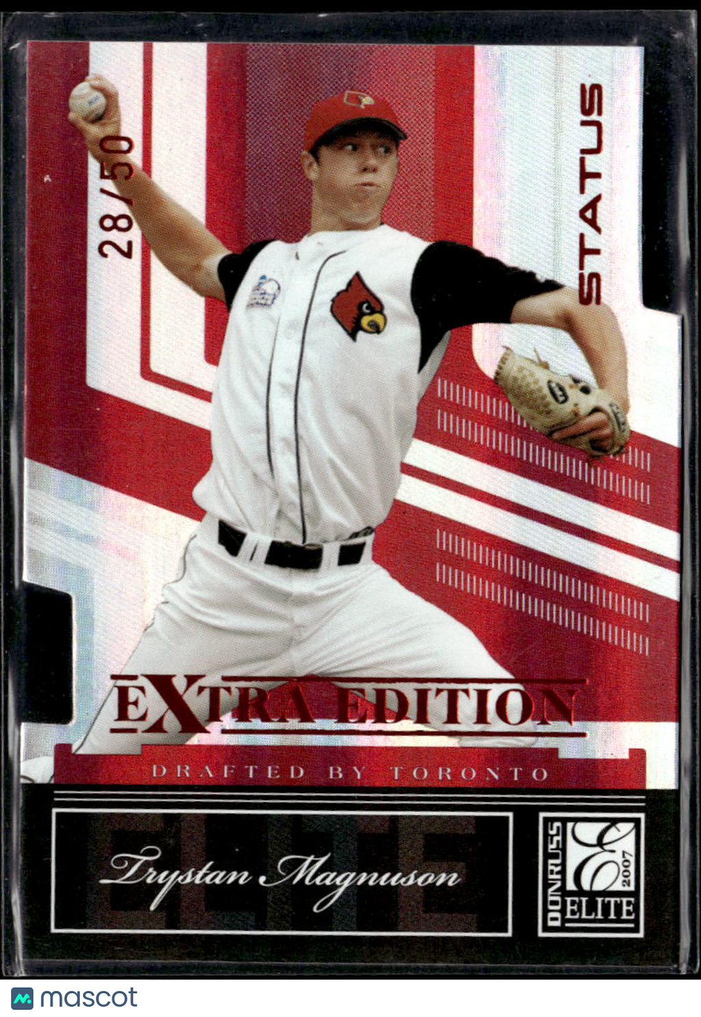 Trystan Magnuson 2007 Donruss Elite Extra Edition Status /50 Louisville