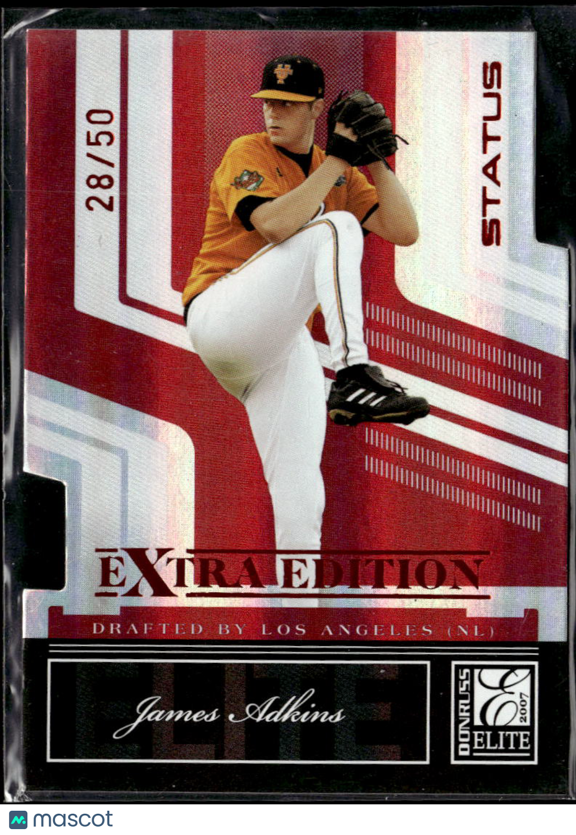James Adkins 2007 Donruss Elite Extra Edition Status /50 Tennessee Volunteers
