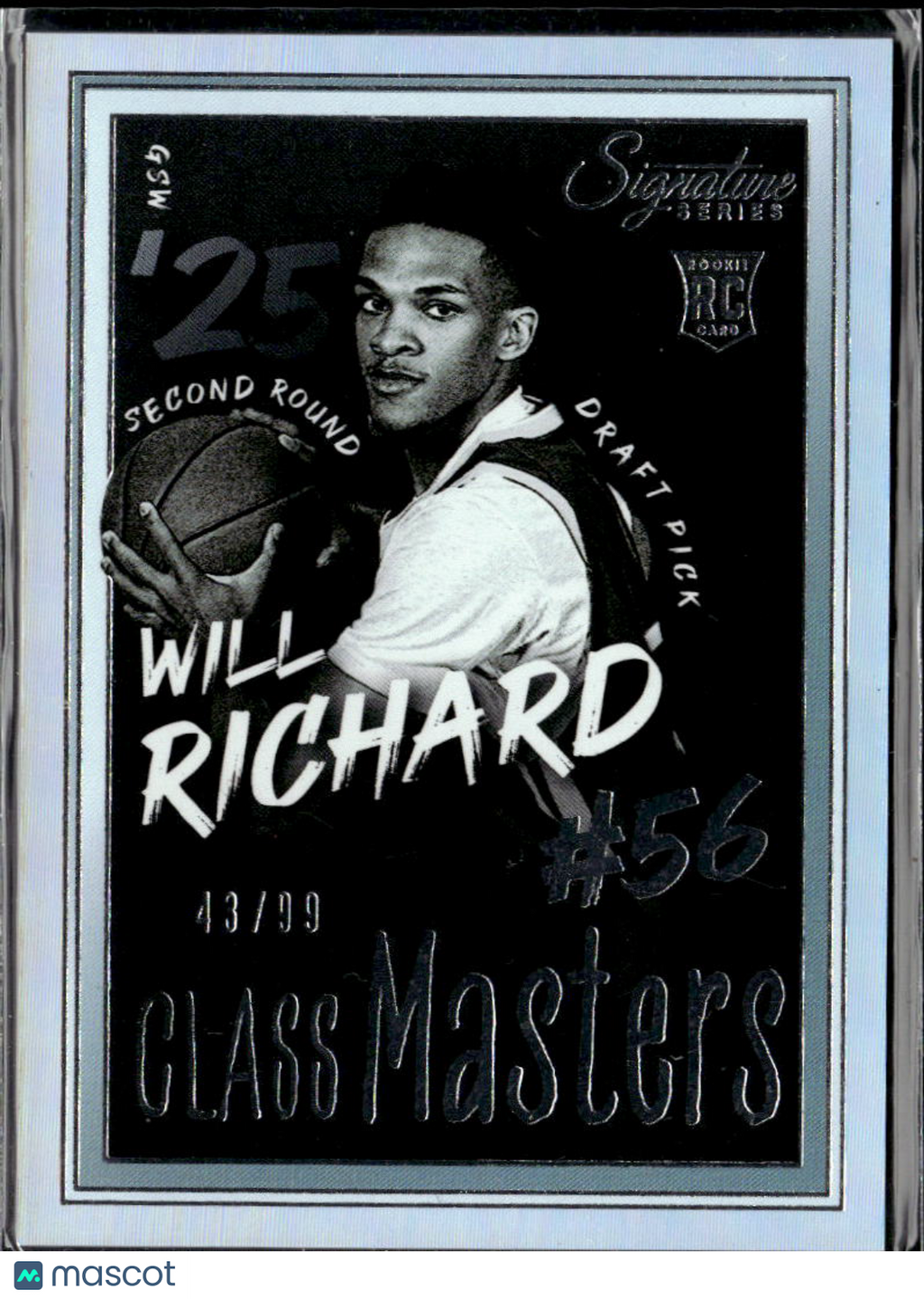Will Richard 2025 Panini Signature Series RC Rookie 43/99 Warriors