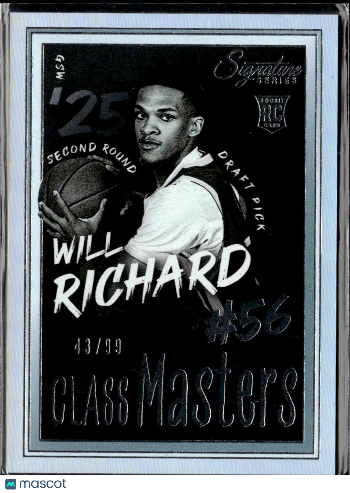 Will Richard 2025 Panini Signature Series RC Rookie 43/99 Warriors