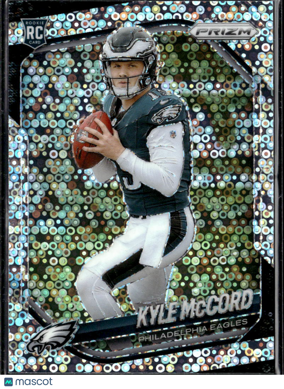 Kyle McCord 2025 Prizm RC Disco Prizm Rookie Philadelphia Eagles