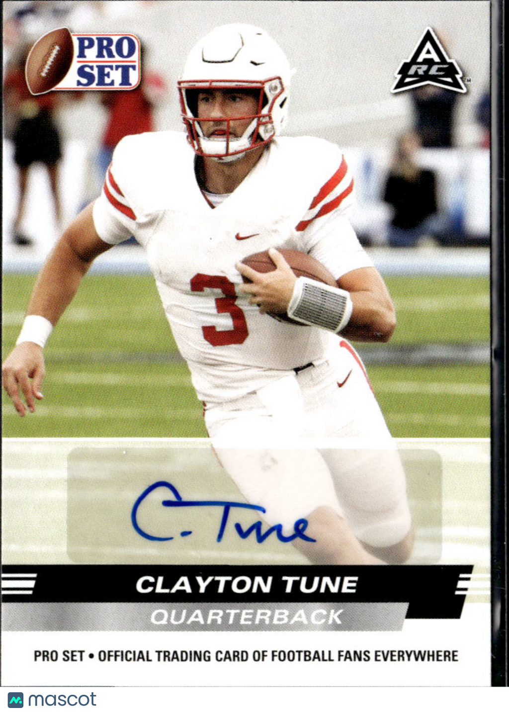 Clayton Tune 2022 Leaf Pro Set RC Auto Autograph Rookie Arizona Cardinals