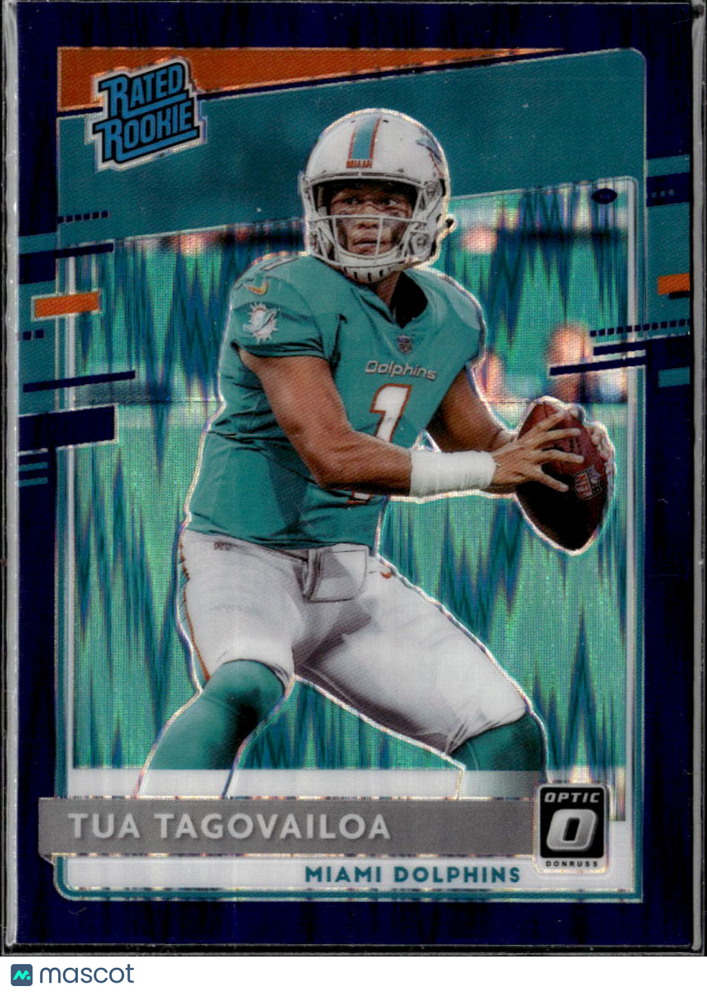 Tua Tagovailoa 2020 Optic Rated Rookie Purple Scope Miami Dolphins