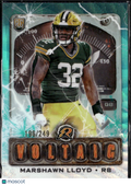 Marshawn Lloyd 2025 Topps Voltaic Aqua Wave RC 196/249 Green Bay Packers