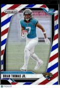 Brian Thomas Jr. 2024 Prizm RC Red White and Blue Prizm Rookie Jaguars