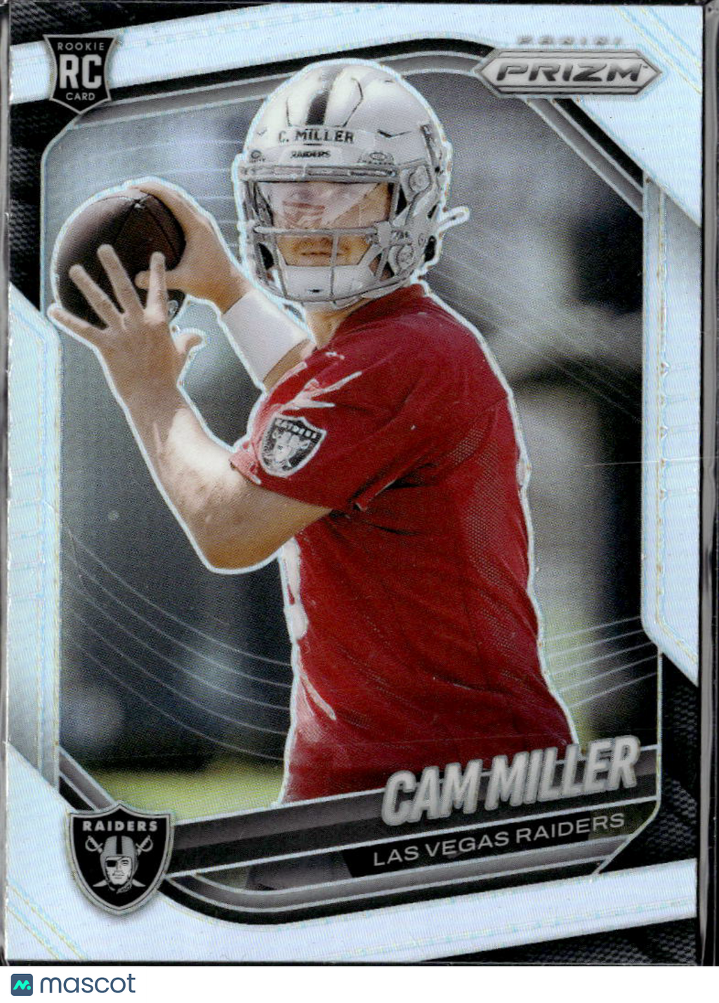 Cam Miller 2025 Panini Prizm Silver Prizm Rookie RC Las Vegas Raiders
