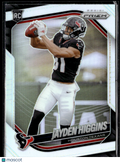 Jayden Higgins 2025 Panini Prizm Silver Prizm Rookie RC Houston Texans