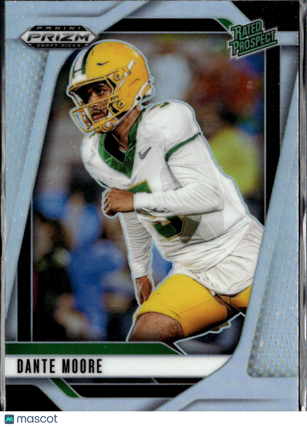 Dante Moore 2025 Panini Prizm Draft Picks Silver Prizm Rookie RC Oregon Ducks