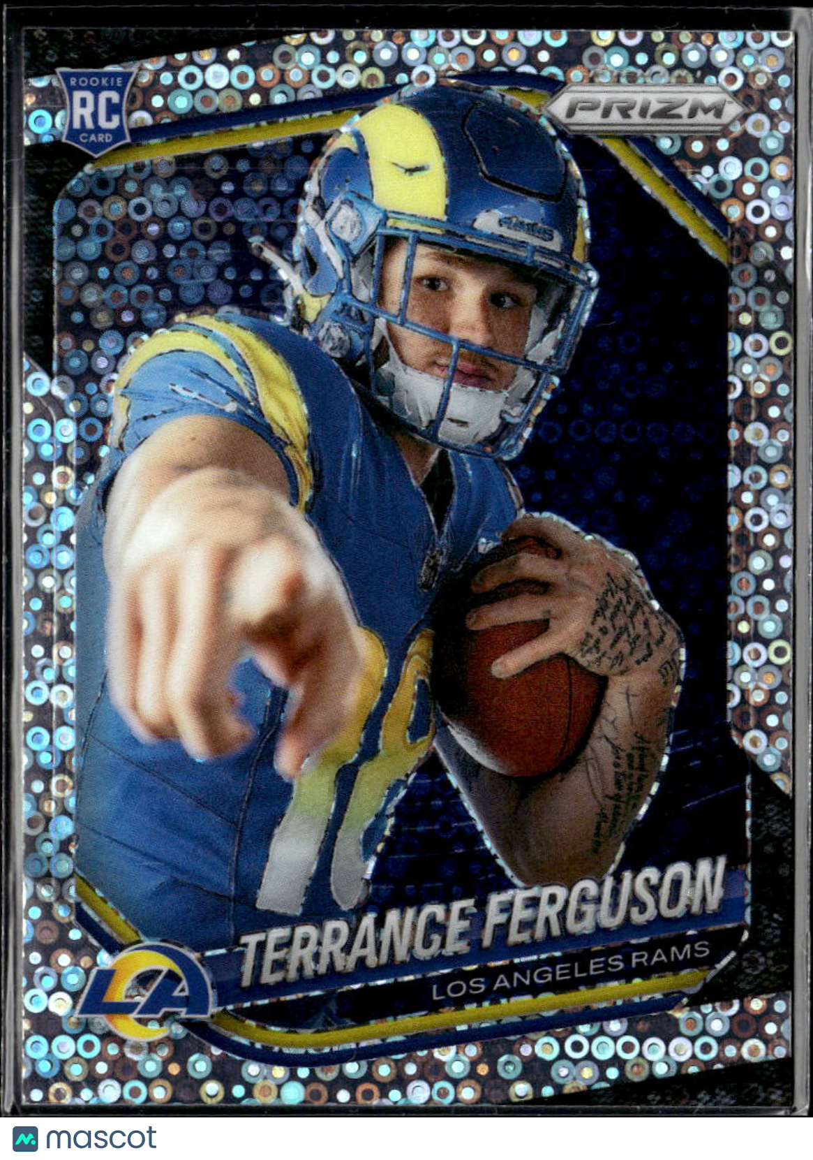 Terrance Ferguson 2025 Prizm Variation Disco Prizm Rookie RC Los Angeles Rams